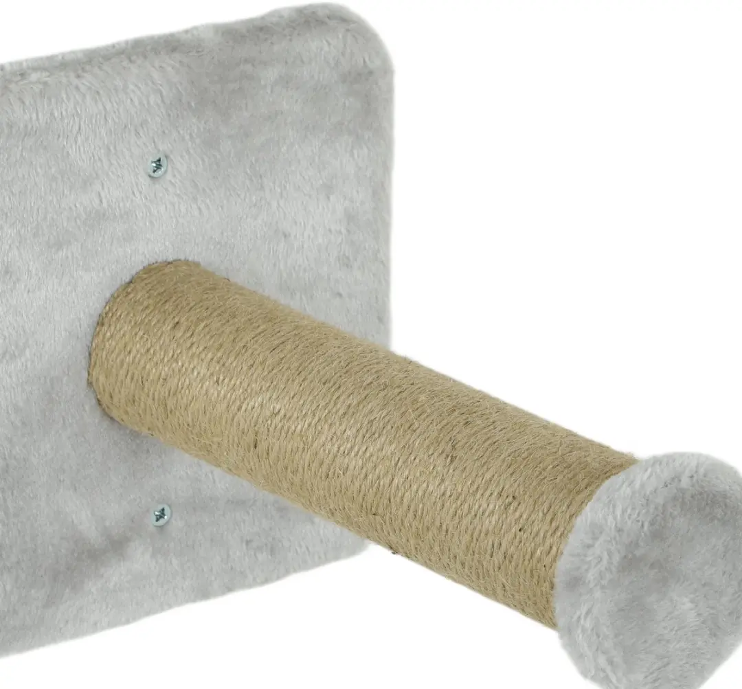 Pawhut Kletterwand Katzen 5-delig - Hellgrau