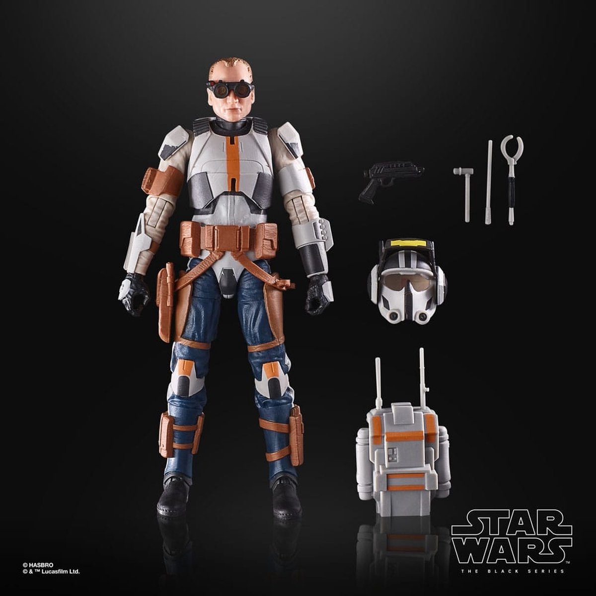 Hasbro Star Wars - The Bad Batch Black Series Tech (Mercenary Gear) 15 cm Actiefiguur - Multicolours