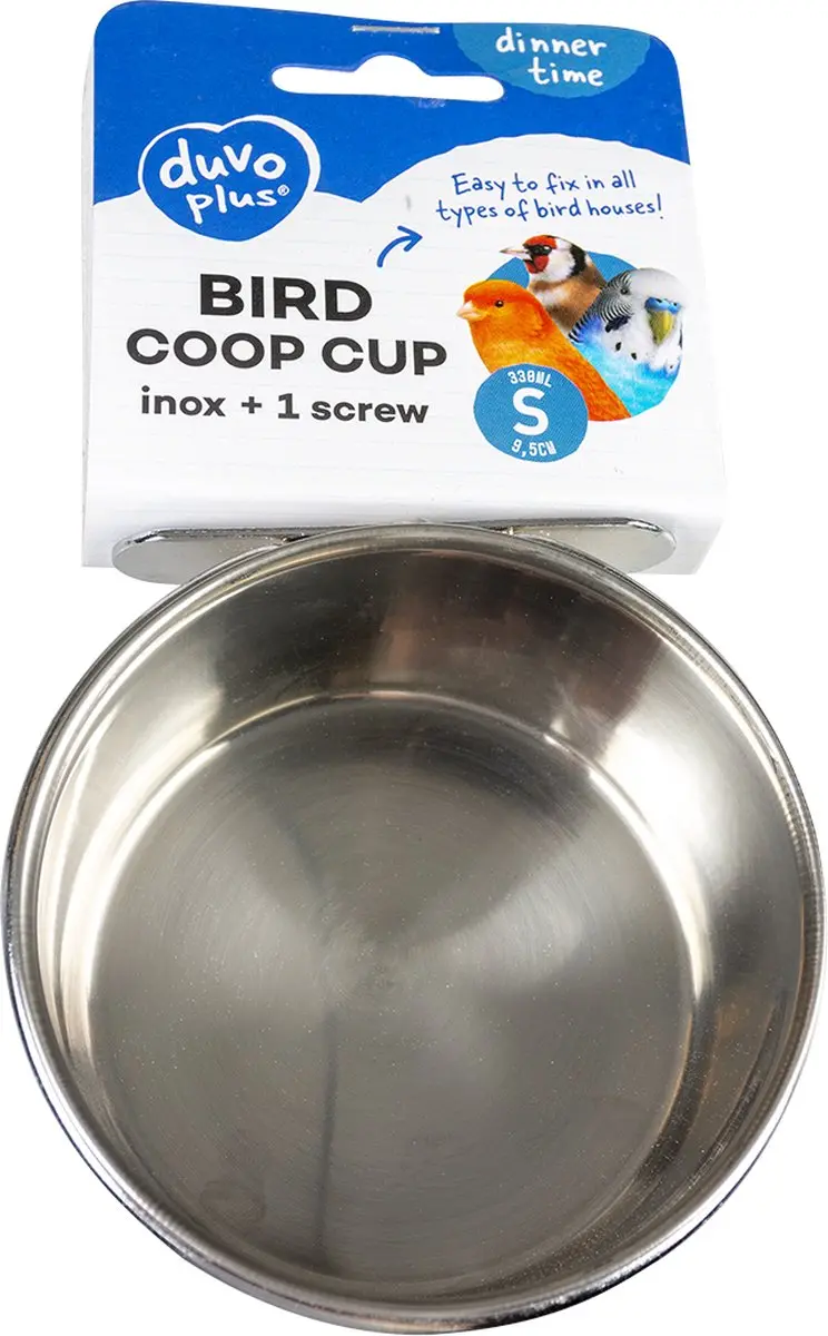 Duvo+ Vogel Eetkom Inox Ø9.5cm - Hangend - S