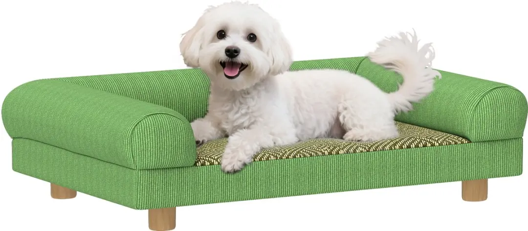 Pawhut Huisdierensofa Corduroy 63x41x17cm Groen