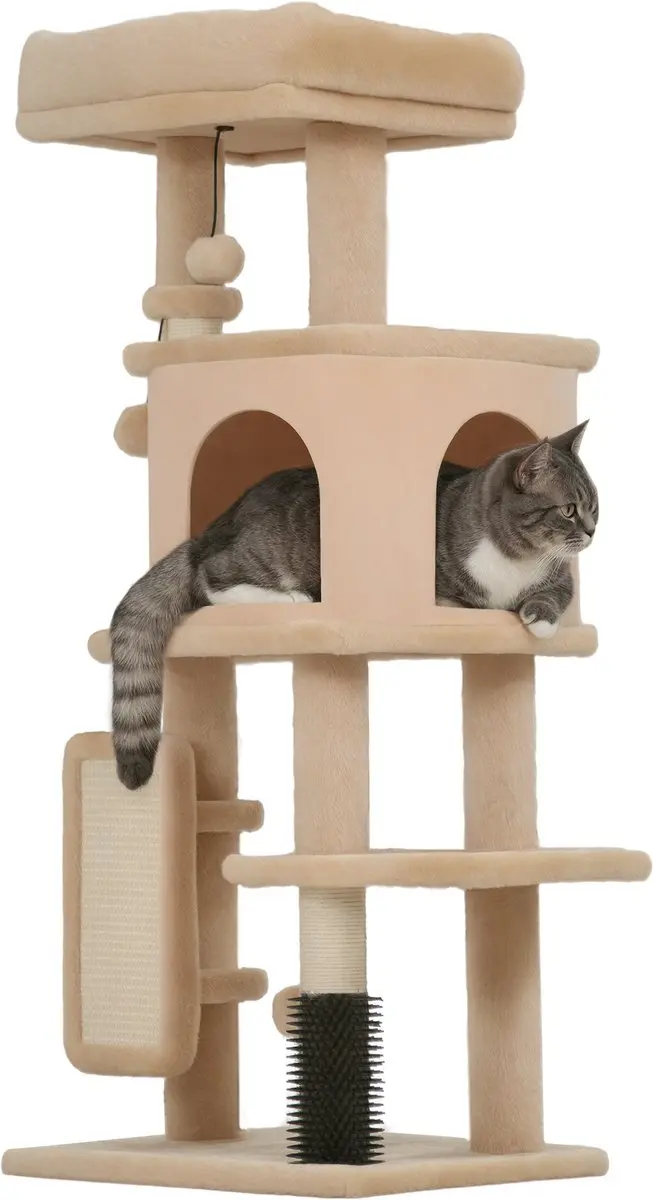 Pawhut Krabpaal Kat Beige