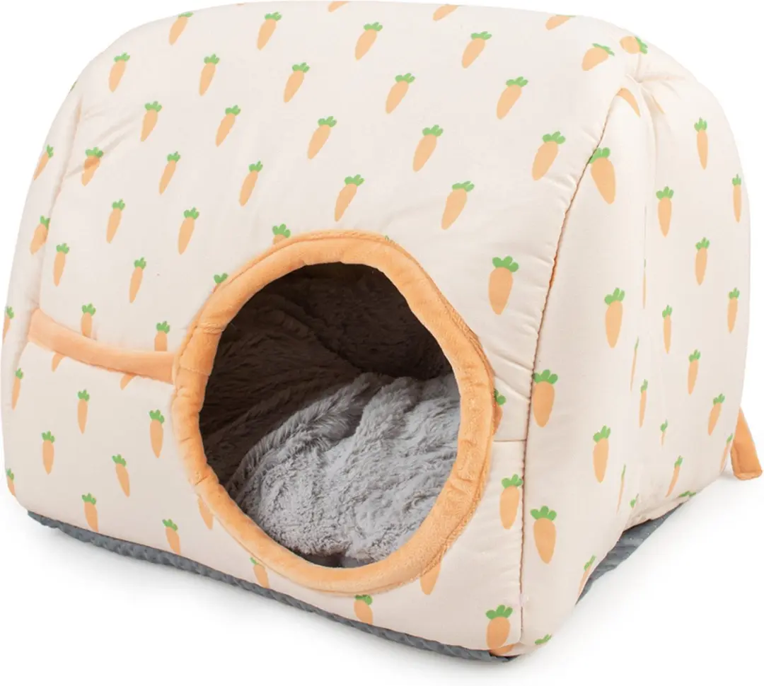 Duvo+ Carrot Schuilplaats Pluche 30x25x23cm - Meerkleurig