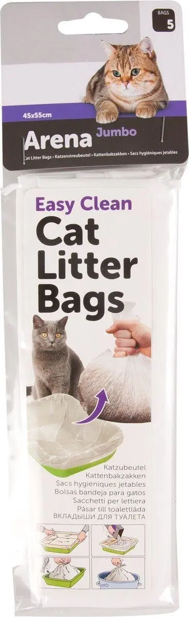 Flamingo Kattenbakzakken Jumbo 5 Stuks