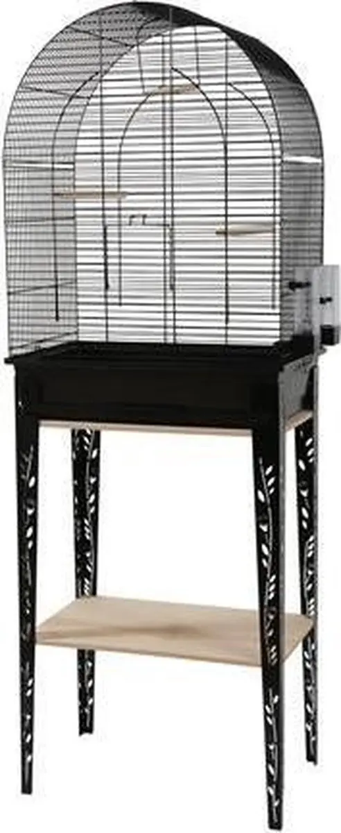 Zolux Patio Vogelkooi Staand - 44,5x28x133cm Zwart