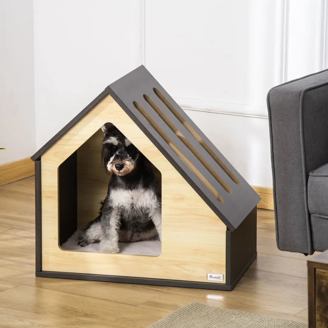 Pawhut Hondenkennel D02-120 - Bruin