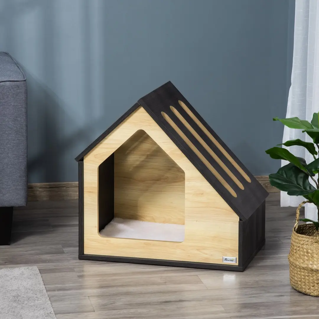 Pawhut Hondenkennel D02-120 - Bruin - afbeelding 6 van 6