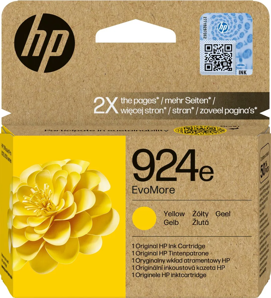 HP 4K0U9NE Inktcartridge Geel