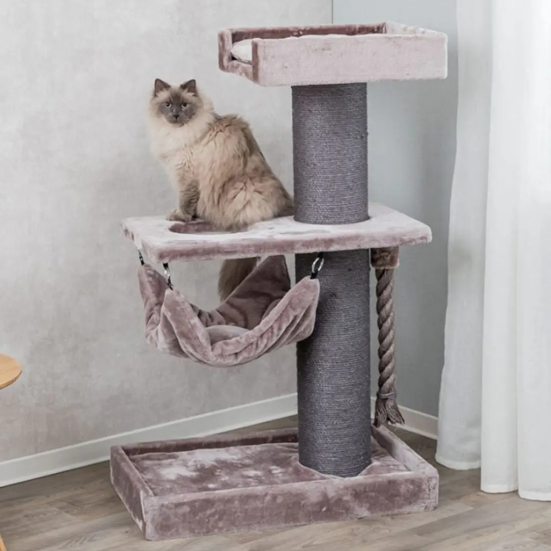 Trixie Krabpaal XXL Ramon - 2 Niveaus - Ø20cm - Taupe