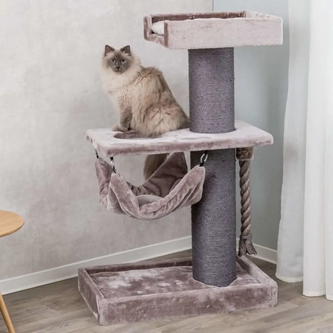 Trixie Krabpaal XXL Ramon - 2 Niveaus - Ø20cm - Taupe