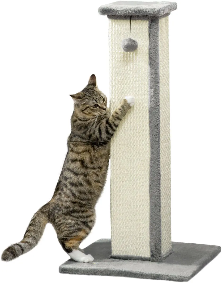 Pawhut Kratzstamm 81cm Kattenkrabpaal