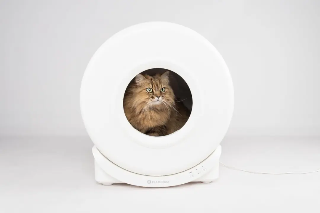 Flamingo Automatische Kattenbak XXL 72L - Wit