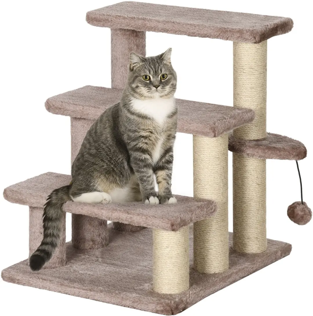 Pawhut Katzentreppe Jute 45x40x48cm