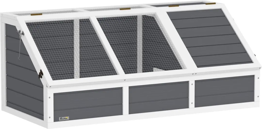 Pawhut Schildpaddenhuis Vurenhout 120x55x50cm