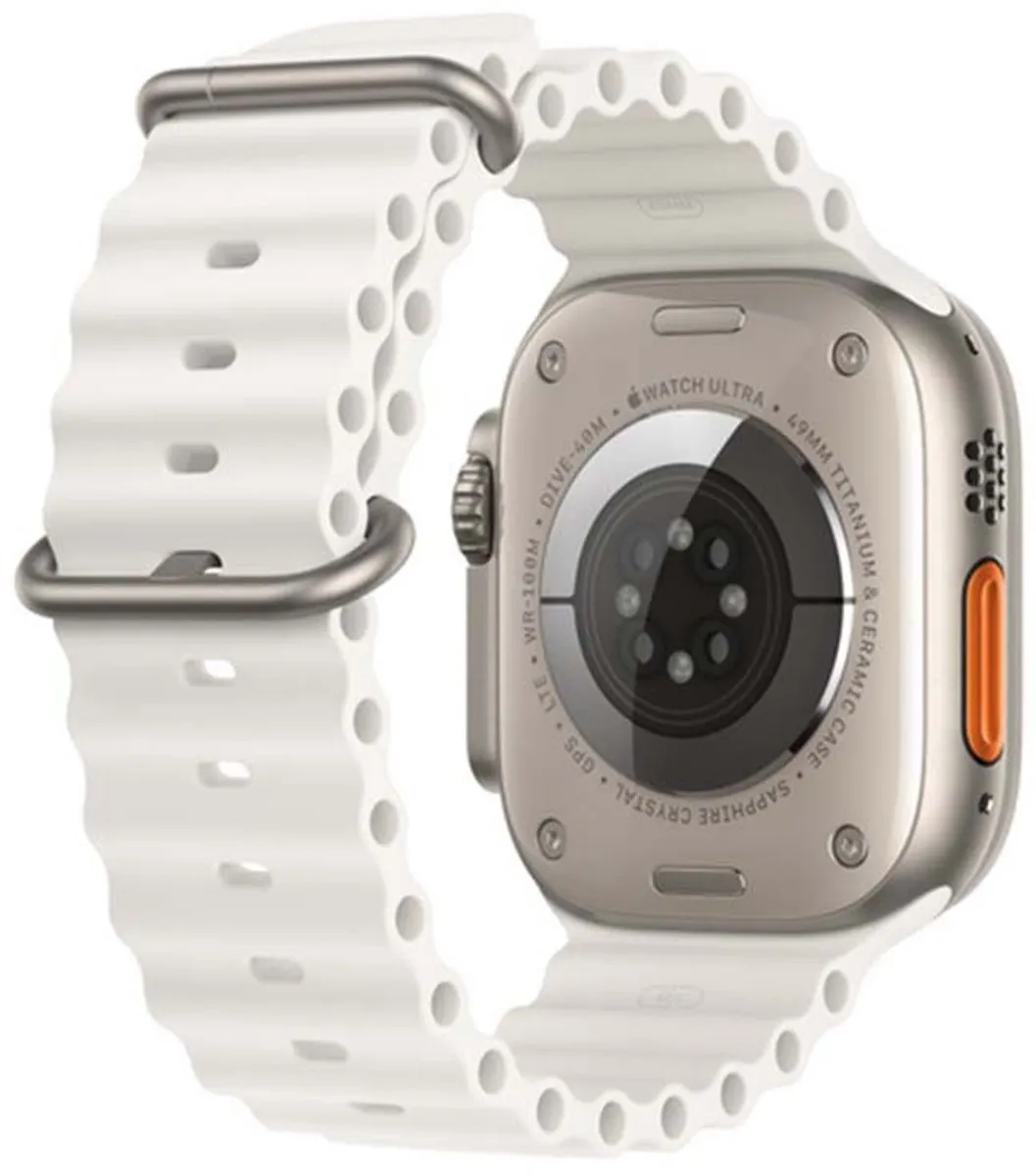 Apple Watch Ultra Verlengstuk Ocean Bandje - 49mm - Wit