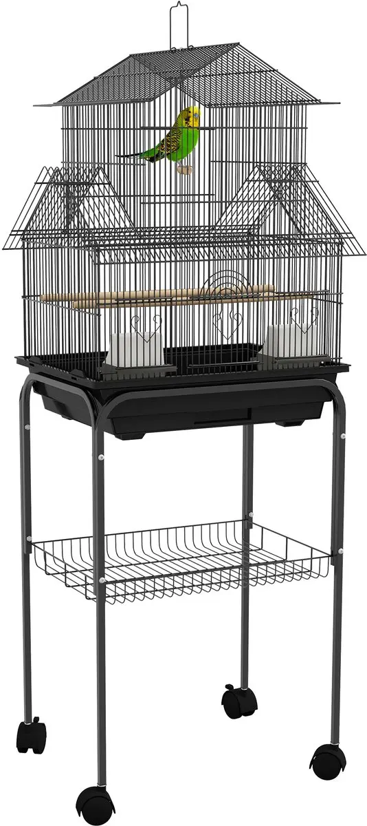 Pawhut Vogelkooi Staand 50,5x41x121cm
