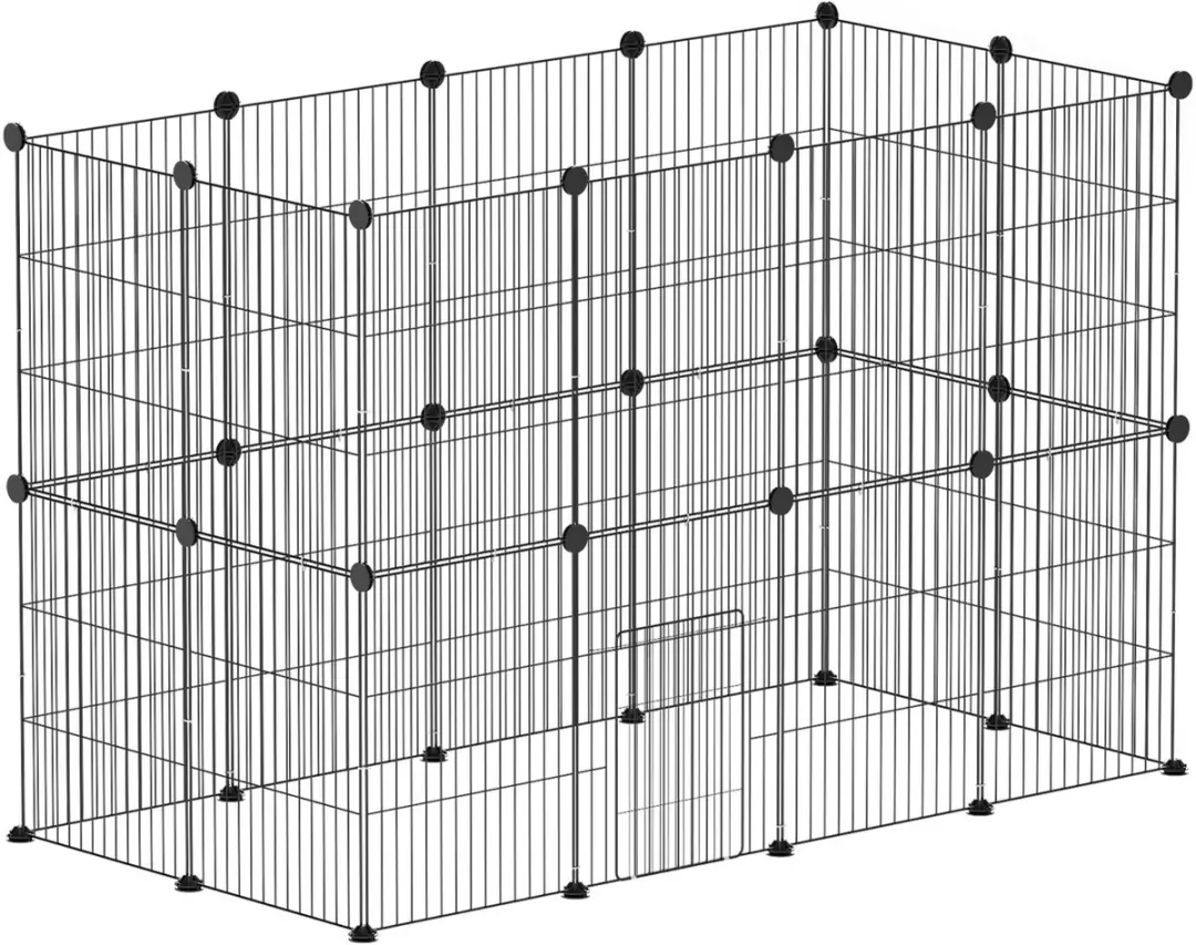 Pawhut Konijnenhok 120x60x80cm
