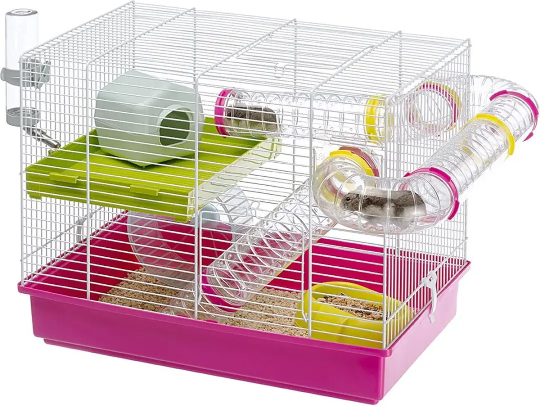 Ferplast Laura Hamsterkooi - 46x29,5x37,5cm - Fuchsia