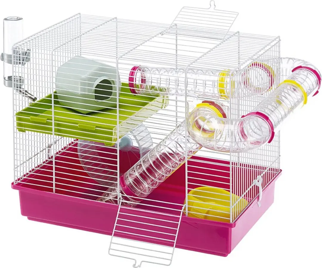 Ferplast Laura Hamsterkooi - 46x29,5x37,5cm - Fuchsia