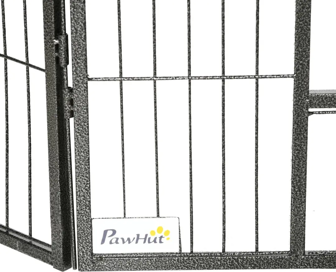 Pawhut Freilaufgehege D06-139 - 17-delig - Grijs