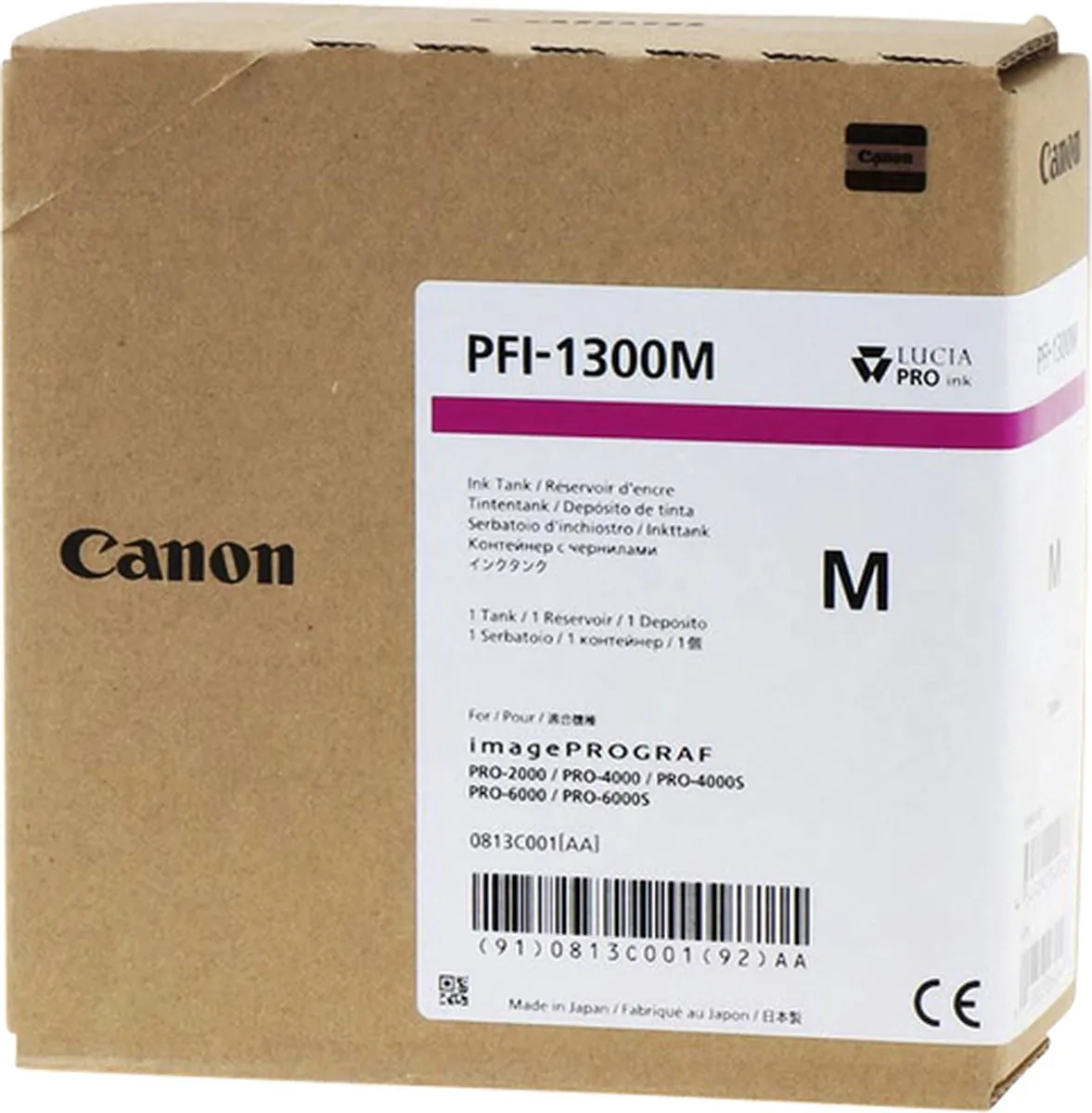 Canon PFI-1300M Inktcartridge Magenta 330ml