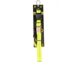 Duvo Dierenkleding Hond Halsband Nylon Neon Geel 50-70cm