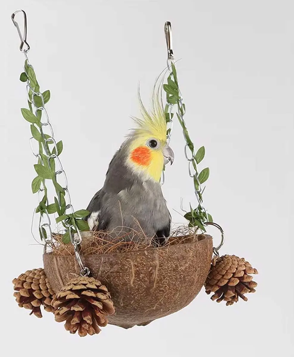 RedParrot Kokosnoot Vogelnestje - Tuin - Bruin