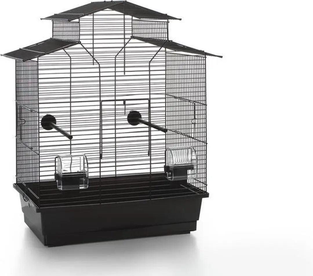 Beeztees Iza 2 Pagode Vogelkooi - 45x28x59,5 cm - Zwart