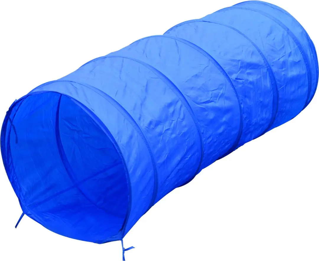 Pawhut Agility Set - Hoogte verstelbaar met tunnel - Geel/Blauw
