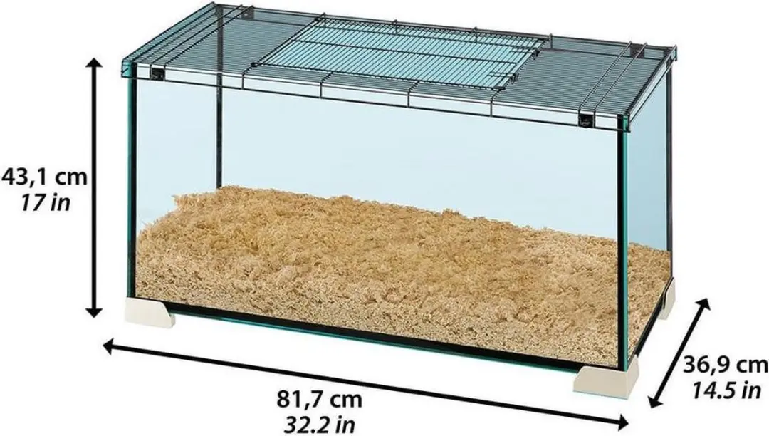Ferplast Jerry 80 Knaagdierenkooi - 81.7x36.9x43.1 cm - Zwart