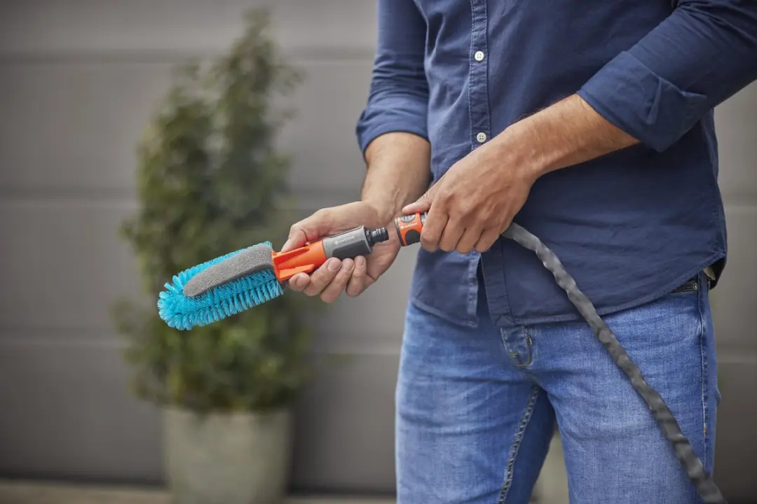 Gardena Cleansystem Wasset voor Fiets Basis - Grijs/Zwart/Oranje/Turquoise