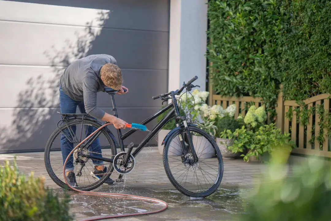 Gardena Cleansystem Wasset voor Fiets Basis - Grijs/Zwart/Oranje/Turquoise
