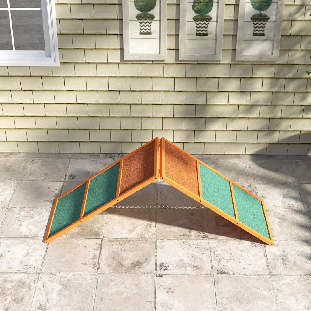Pawhut Honden Agility Steg - Klapbare brug 173x59cm - Orange