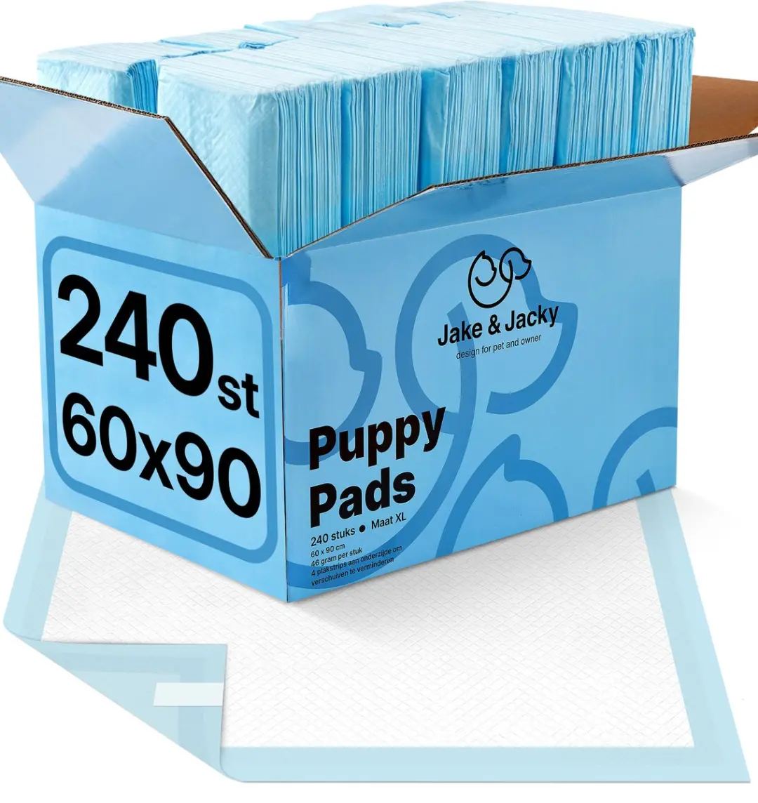 Jake and Jacky Puppy Training Pads 60x90cm