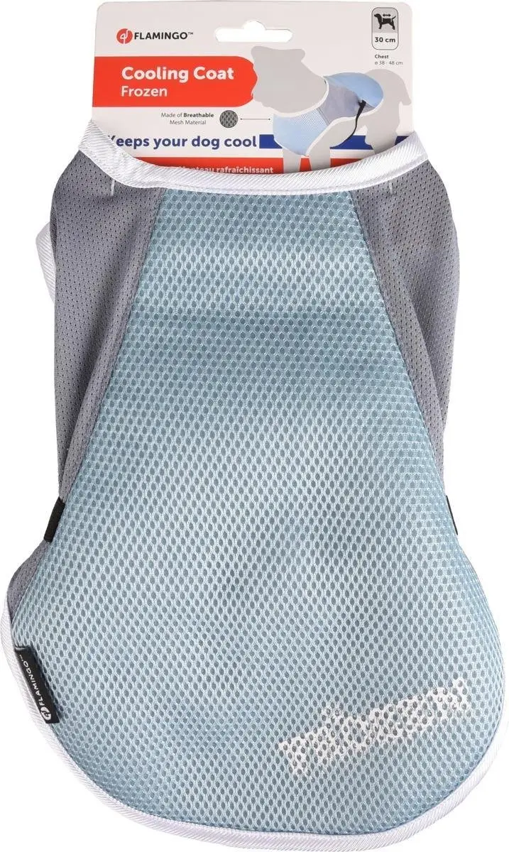 Flamingo Koelvest Hond Frozen Blauw & Grijs - S