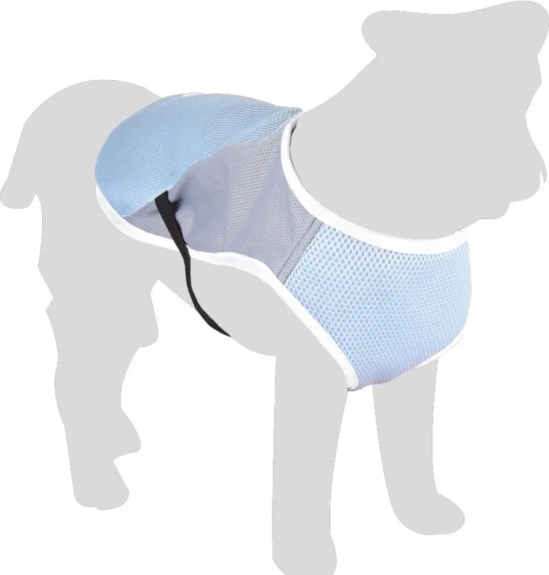 Flamingo Koelvest Hond Frozen Blauw & Grijs - S