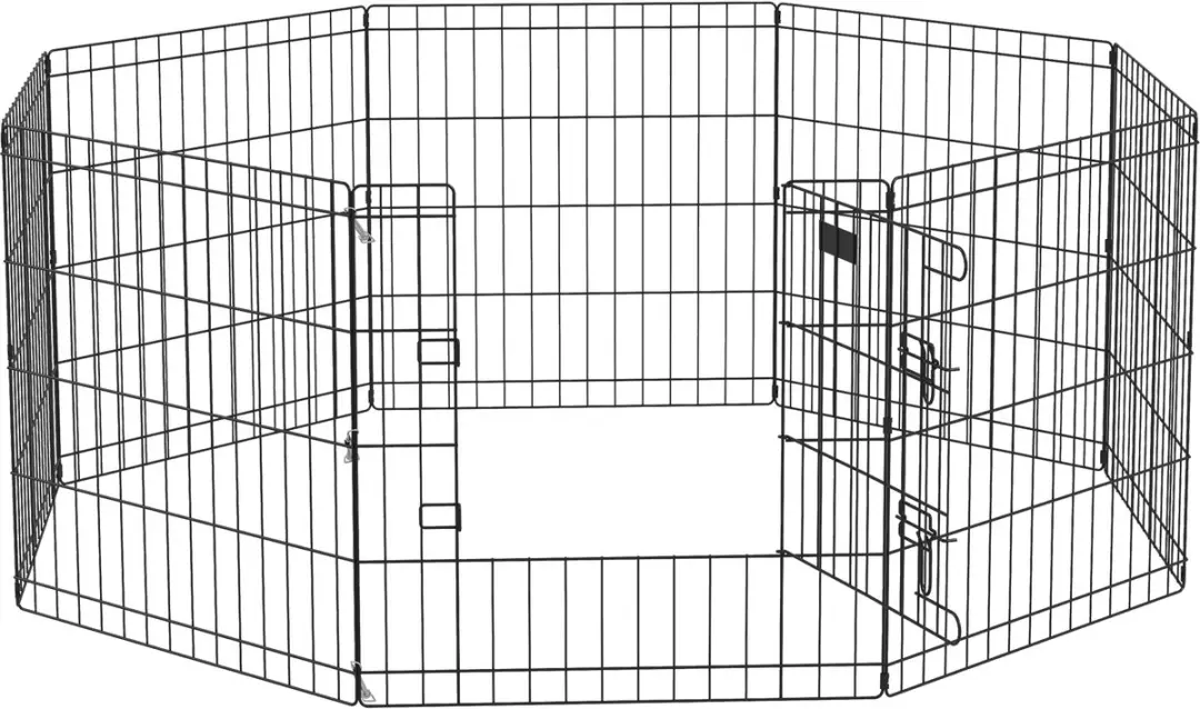 Pawhut Huisdierenren Metaal 61L x 4B x 61H cm