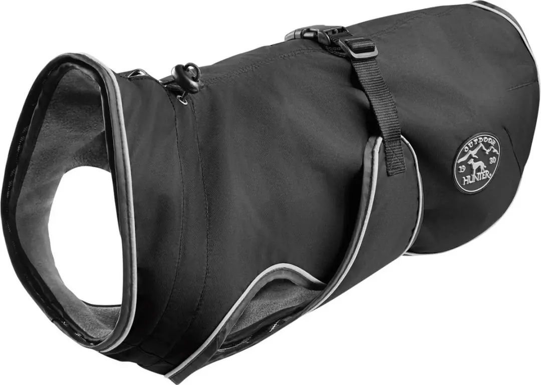 Hunter Hondenmantel Uppsala - 65 cm - Zwart