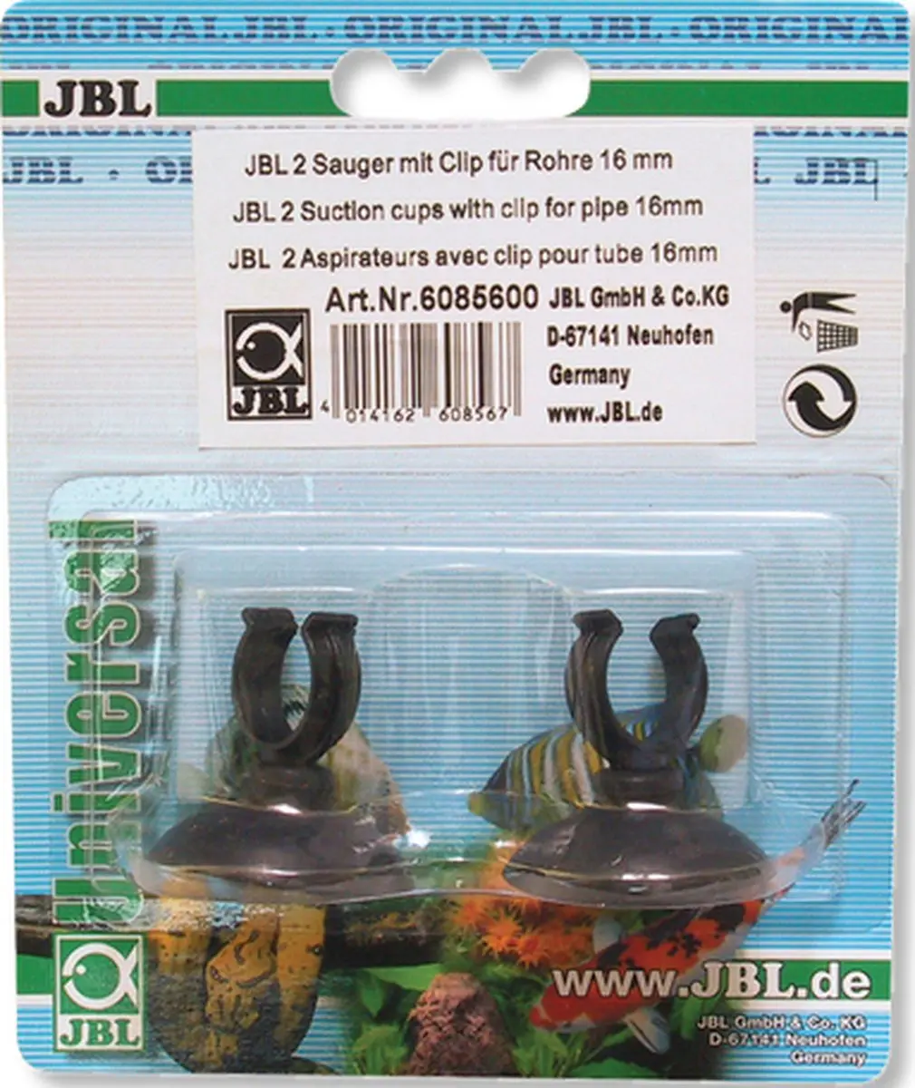 JBL Universele Zuignap met klem 16mm - 2 Stuks