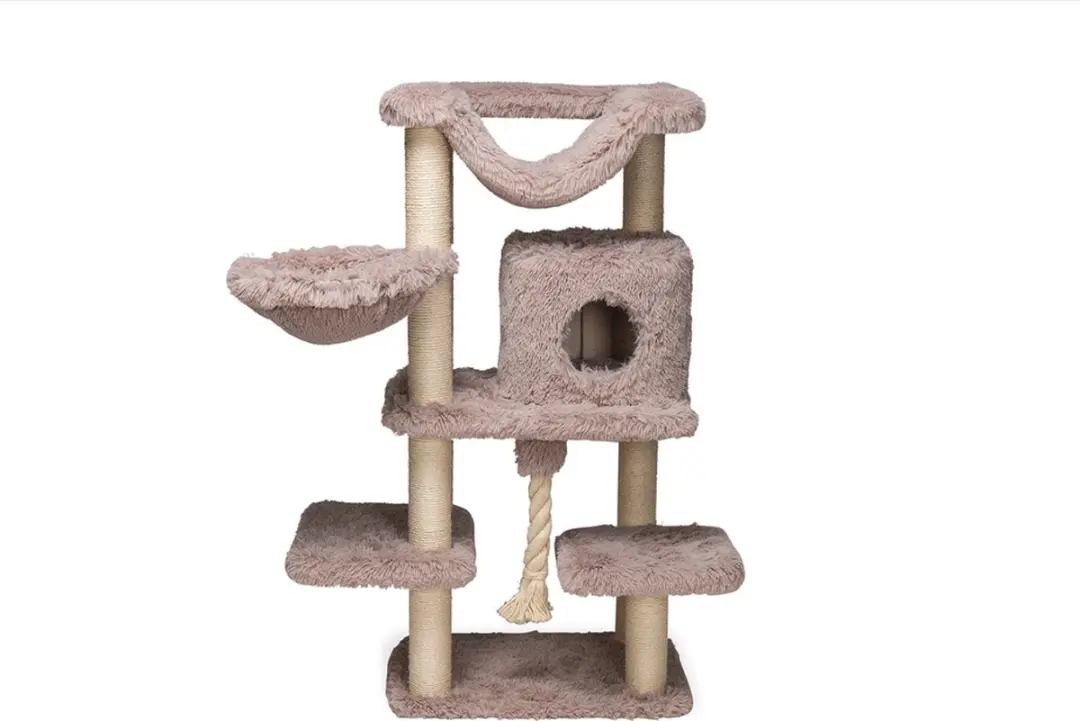 Beeztees Duco Krabpaal Taupe 60x45x126cm