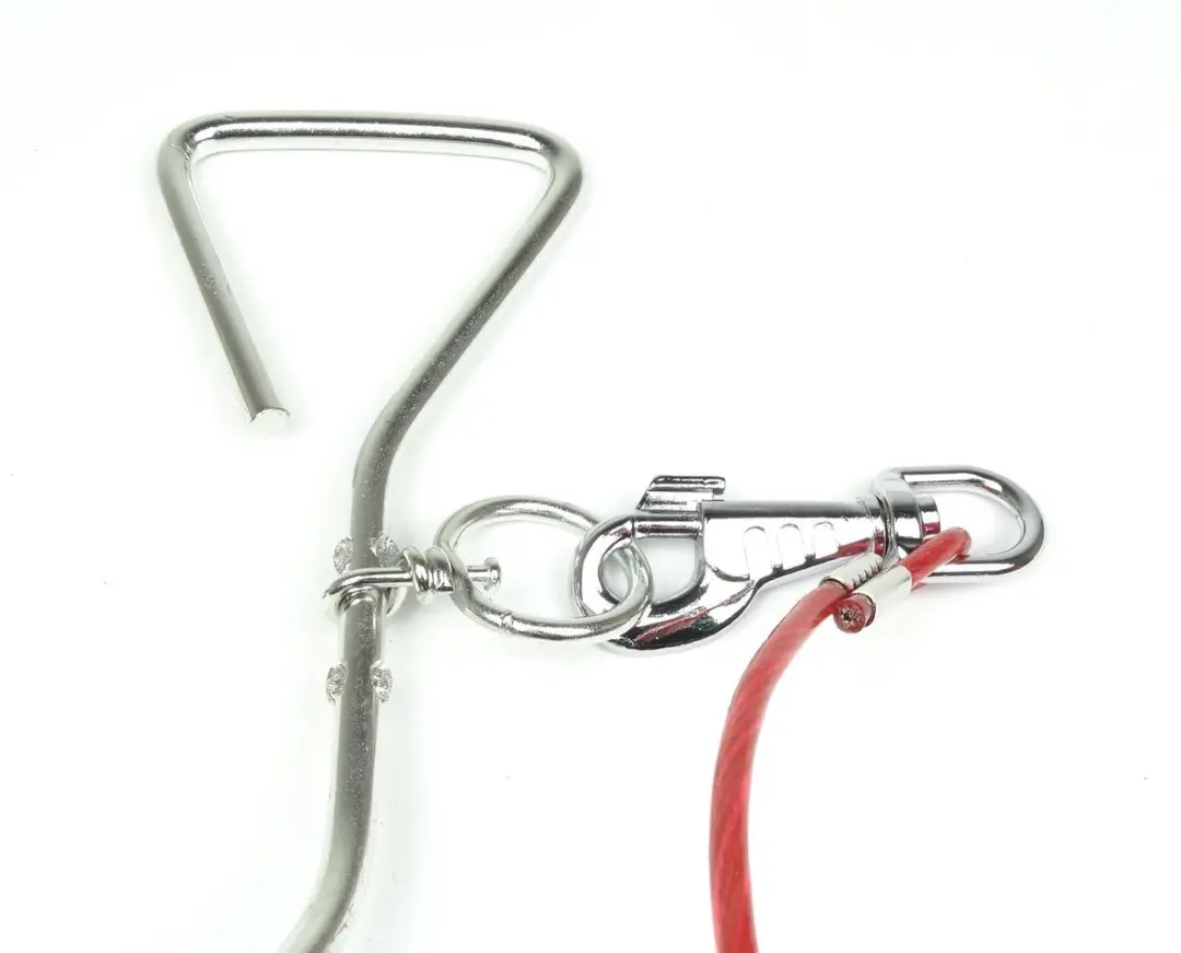 Duvo Aanlegpen met Aanlegtouw - Rood