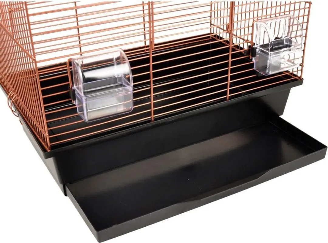 Flamingo Parkietenkooi Koper/Zwart 51x30x60,5cm