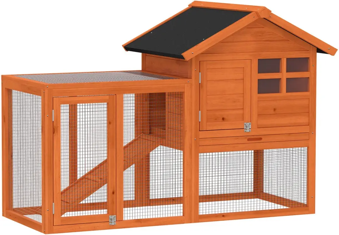 Pawhut Konijnenhok Oranje