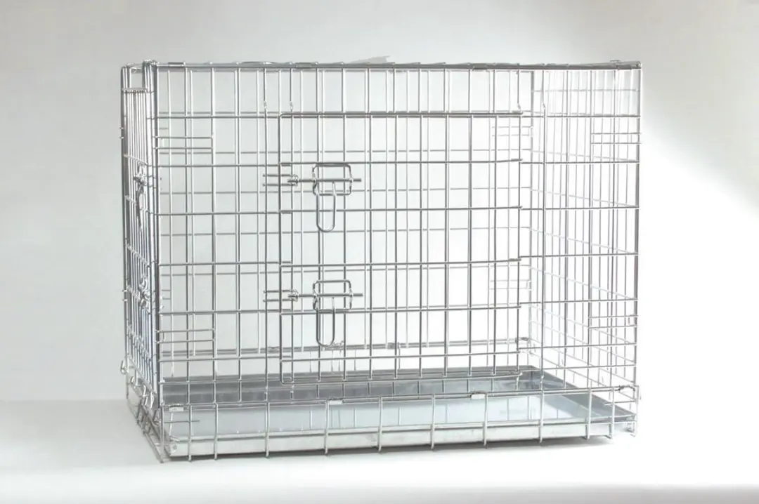 Beeztees Hondenbench 2 Deurs 89x60x66cm - Grijs