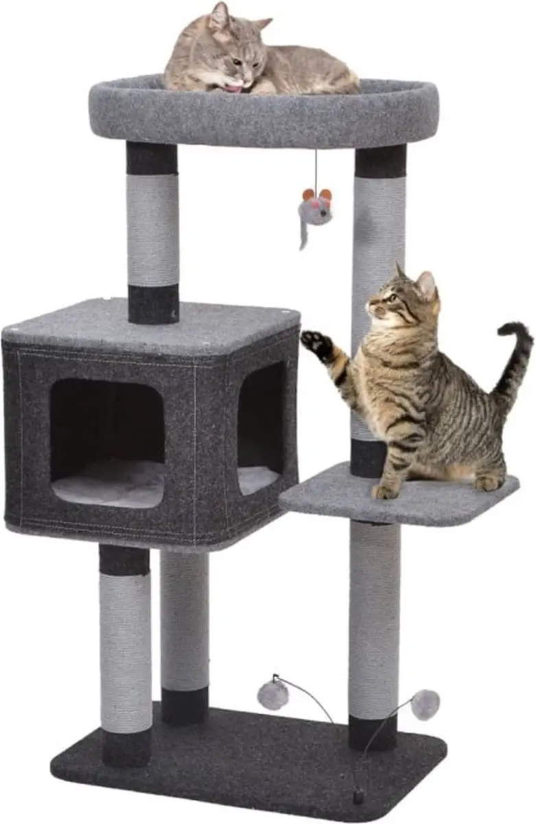 Flamingo Fati Kattenmeubel 75,5x43,5x110,5cm - Grijs