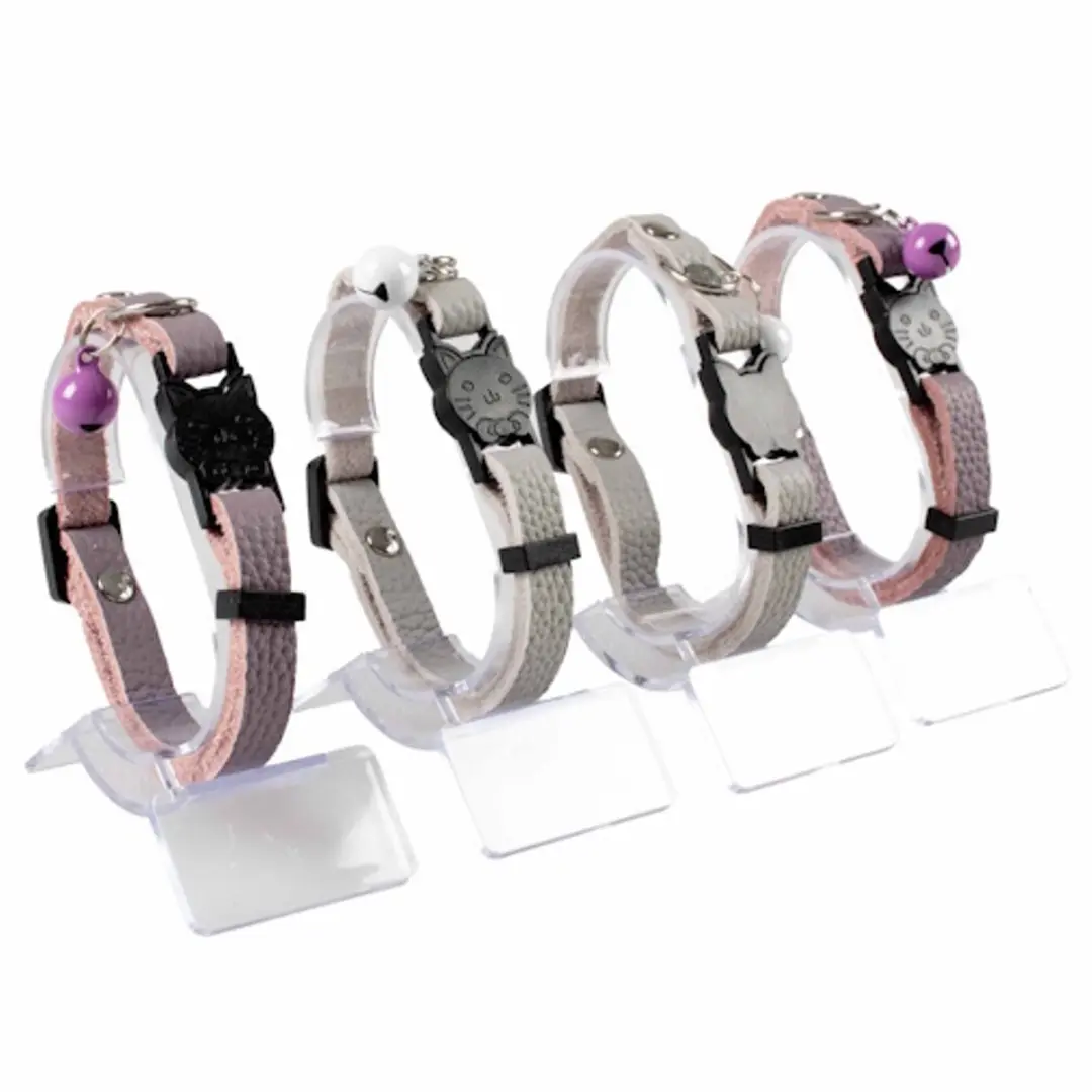 Duvo+ Kattenhalsband Leder 20-28cm