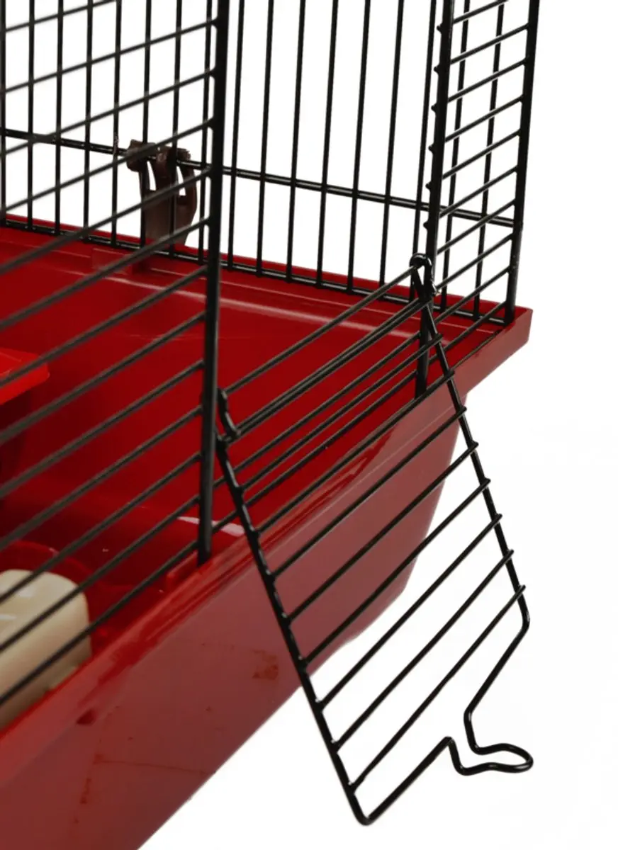 Flamingo Enzo 2 Hamsterkooi - 41,5x28,5x38cm Rood