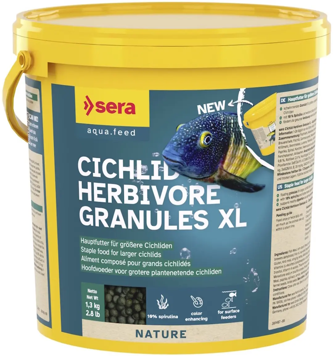 Sera Cichlid Herbivore Granules XL 3,8L