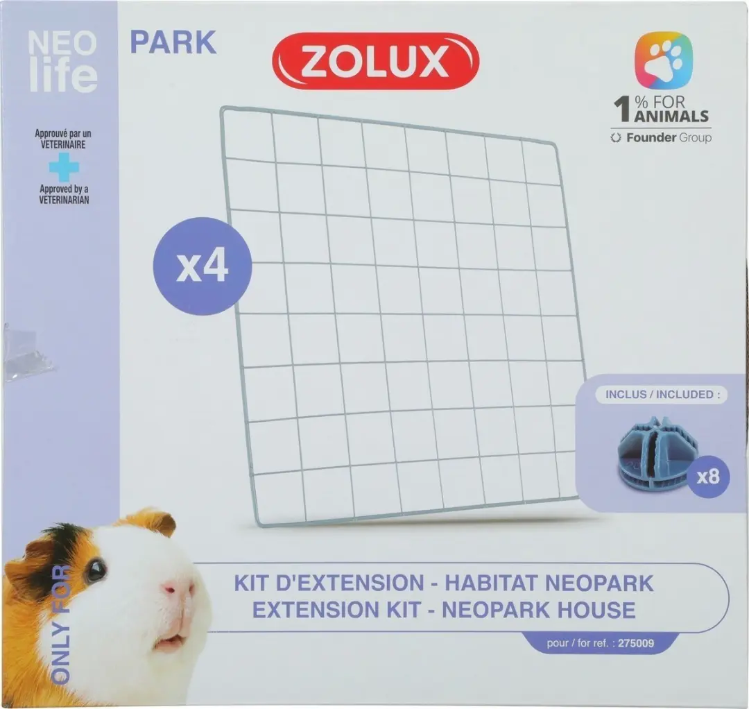 Zolux Neolife Neopark Cavia Uitbereiding Gaaspanelen Blauw