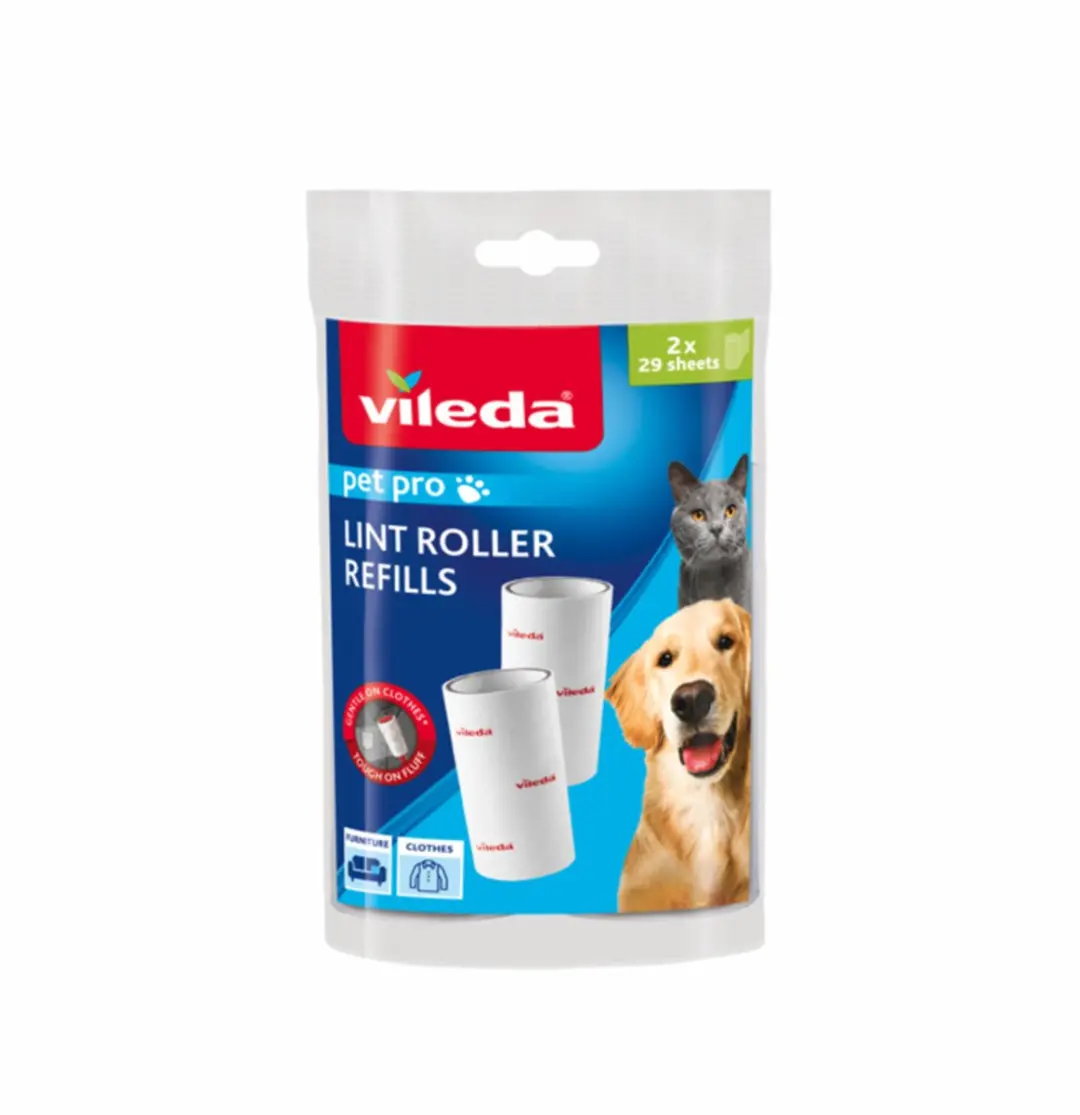 Vileda PetPro Kleefborstel - 2x29 Bladen + 2x2 Navullingen