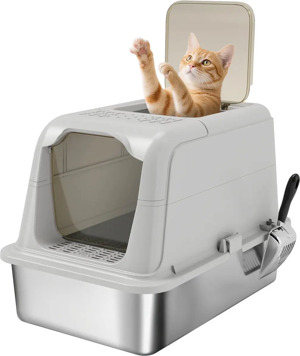 Pawhut Kattenbak met accessoires